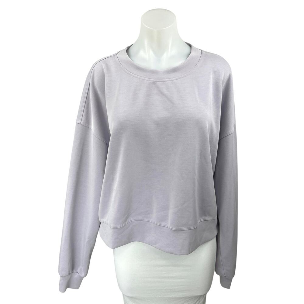 Lululemon Purple Lilac Long Sleeve Crew Neck Sweater Sweatshirt Top Size 12